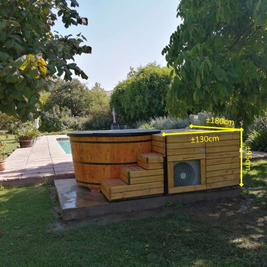 Deck para tinajas de madera