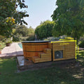 Deck para tinajas de madera