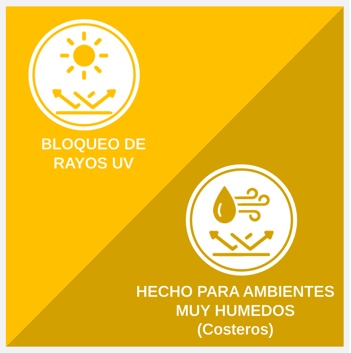 Ventaja aislacion de luz UV mortero USTUCCO