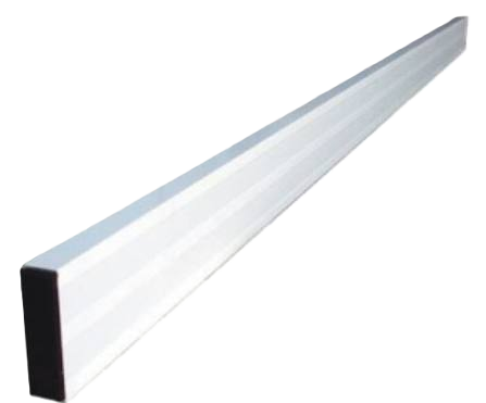 Regleta de perfil recto de aluminio, usada para nivelar estuco térmico USTUCCO 