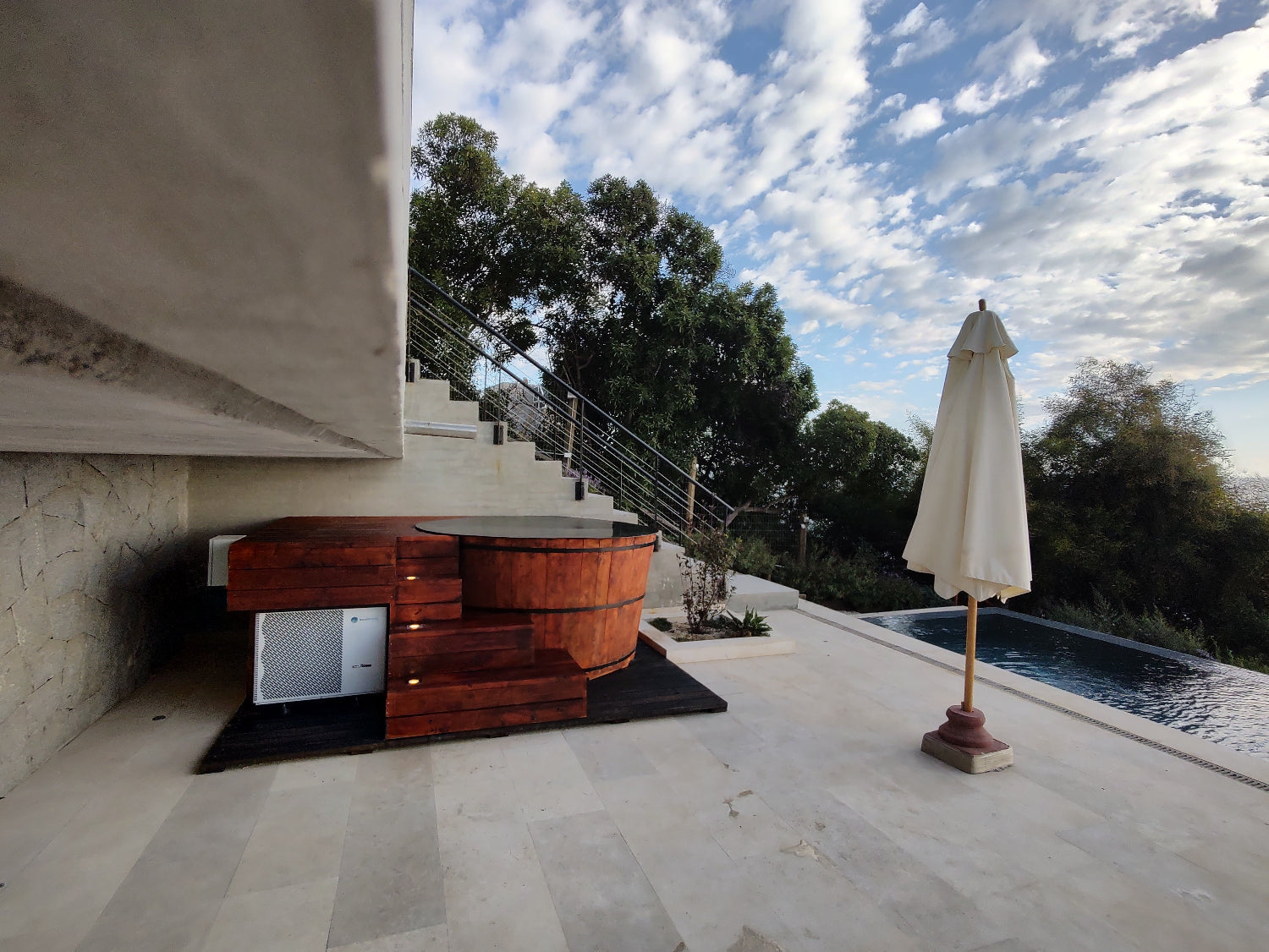 tinaja de madera
Bomba de calor
conversion tinaja de leña
SMARTTUB
SMARTPOOL