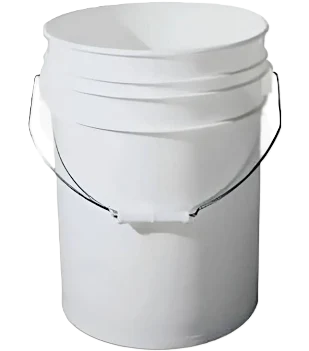 tineta blanca para agua limpia en mezcla de estuco termico USTUCCO