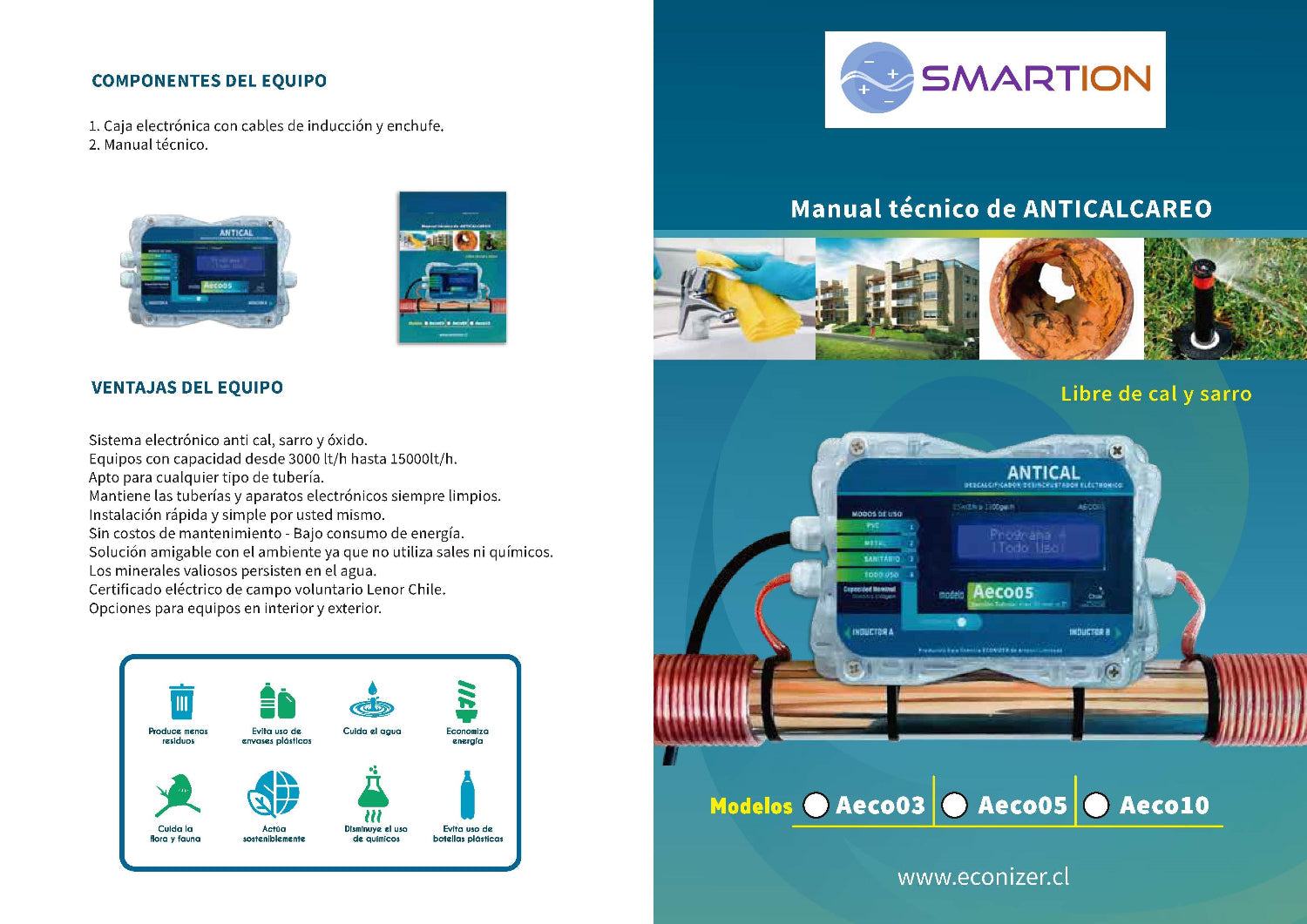 antical
desmineralizador de agua
descalcificador