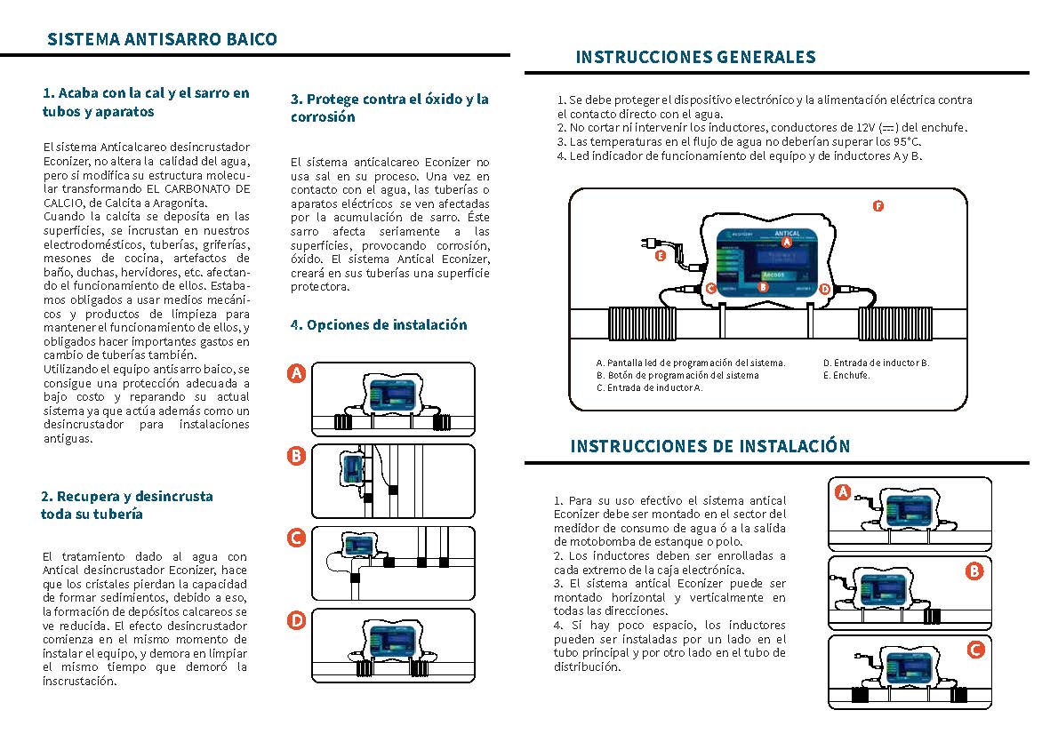 antical
desmineralizador de agua
descalcificador