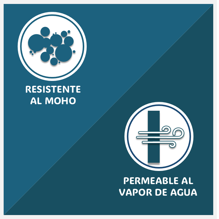 Ventaja contra el moho y respirabilidad del uso de estuco térmico USTUCCO